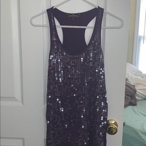Purple Sequin Tank